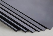 Пластик черный листовой 2 мм  и 3 мм отрезами от 1 п/м